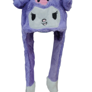 GORRO kuromi lila levanta orejas c/luces