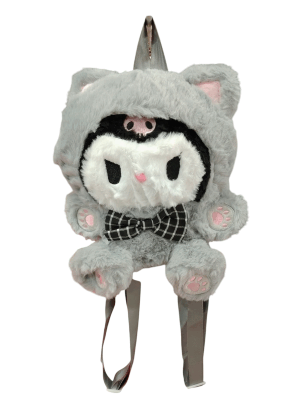 PELUCHE MOCHILA  Kuromi gris