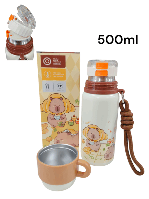 Termo c/doble pico Capibara 500ml