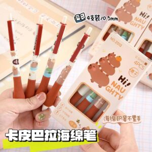 LAPICERA CAPYBARA DE GOMA x4