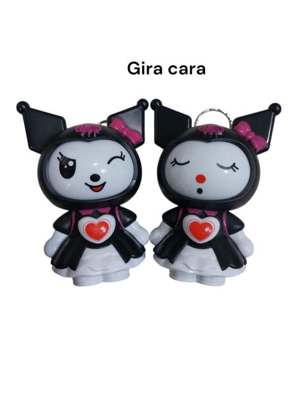 LLAVERO KUROMI GIRA CARA