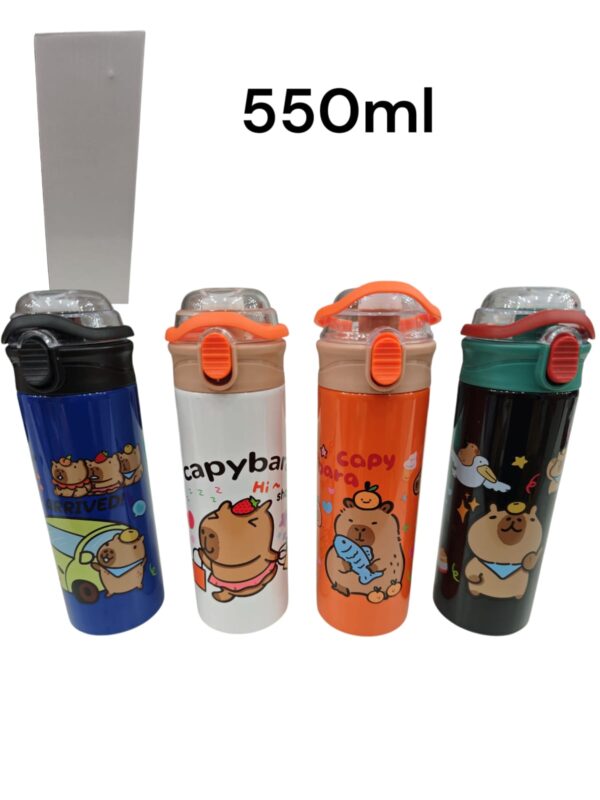 BOTELLA TERMICA CON PICO SORBETE CAPIBARA 550ML 3484