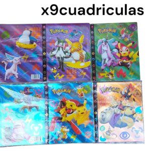 ALBUM POKEMON X9 CUADRICULAS