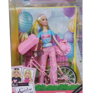 MUÑECA GIRL DREAM C/ BICICLETA