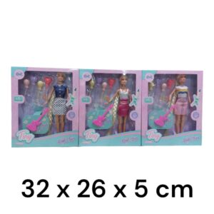 MUÑECA TINY ROCKSTAR CON GUITARRA 53406