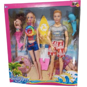 MUÑECA X3 CON SONIDO Y ACCESORIOS DE PLAYA