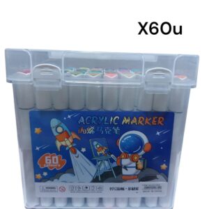 MARCADOR DOBLE PUNTA X60 COLORES 511370