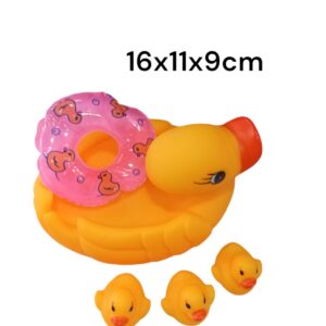 CHIFLE PATO CON 3PATITOS Y SALVAVIDA (98821)