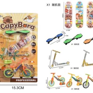 PATINETA EN DEBO CON MONOPATIN Y BICI CAPIBARA KP032