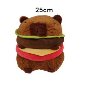 PELUCHE CAPIBARA HAMBURGUESA 25CM