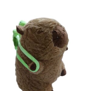 PELUCHE DE CAPYBARA C/ TORTUGA 25CM
