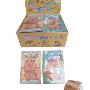 CUADERNO CON STICKER Y PINTURA DIAMANTE DE CAPIBARA