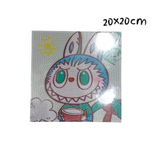 CUADRO PINTURA DIAMANTE DE LABUBU 20X20CM