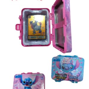 VALIJA CON CARTAS DE STITCH DORADAS x55CARTAS (31225)