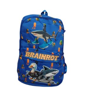 MOCHILA BRAIN ROT AZUL