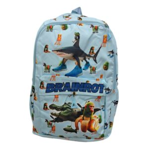 MOCHILA BRAIN ROT CELESTE