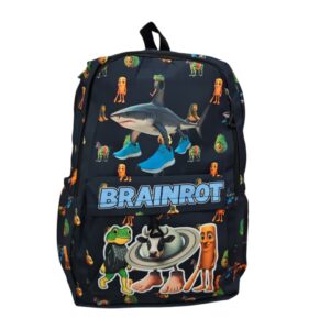 MOCHILA BRAIN ROT NEGRO