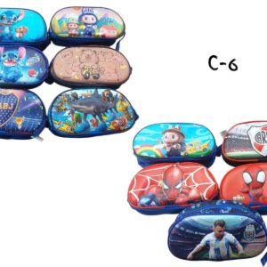 CARTUCHERA 3D PERSONAJE C/1CIERRE C-6