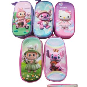 CARTUCHERA RECTANGULA 3D GRANDE TELA 1CIERRE PERSONAJE NENA C-5