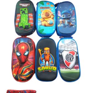 CARTUCHERA RECTANGULA 3D GRANDE TELA 1CIERRE PERSONAJE NENA C-5