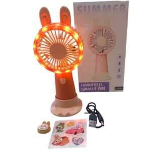 MINI VENTILADOR DE MANO CON LUZ LABUBU