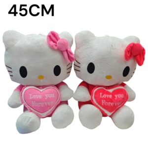PELUCHE DE HELLO KITTY CON CORAZON LOVE YOU FOREVER  DE 45CM