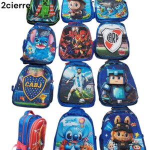 MOCHILA PERSONAJE 3D 14#C/2CIERRE NENE  C-14