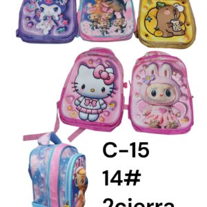 MOCHILA PERSONAJE 3D 14#C/2CIERRE NENA C-15