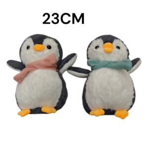 PELUCHE PINGUINO CON FUBANDA 23CM