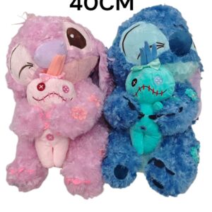 PELUCHE STICH CONBEBE ROSA AZUL 40CM