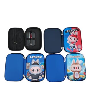 CARTUCHERA 3DCUERINA GRANDE C/PORTA LAPICES C/CIERRE 22X15CM NENE C-8