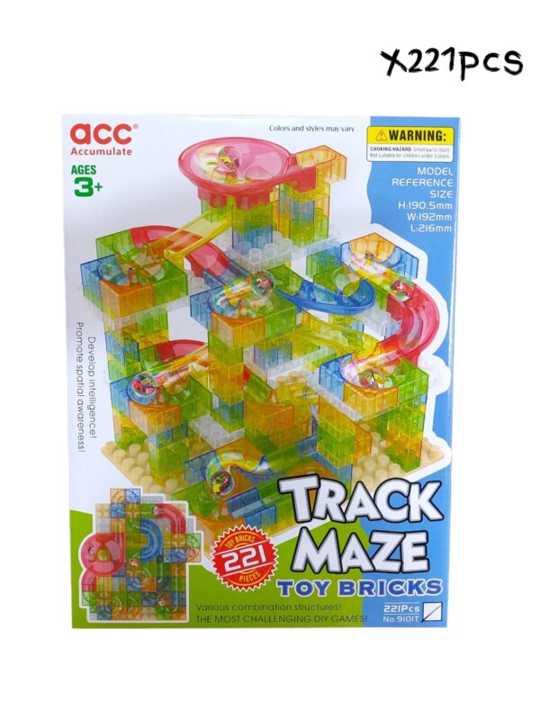 Circuito De Canicas Zerodis – Pistas De Bloques Para Montar, Laberinto DIY, Juguete Educativo De Colores Para Niños