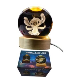 ESFERA CRISTAL LUZ STICH8CM -1 15018