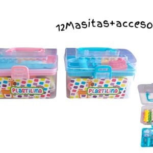 PLASTILINA C/12MASITAS+ACCESORIOS