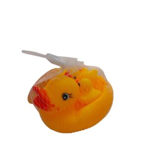 Pato de baño c/3patitos chicos que chiflan