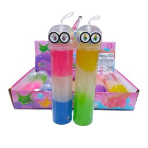 SLIME TRICOLOR CON OJOS