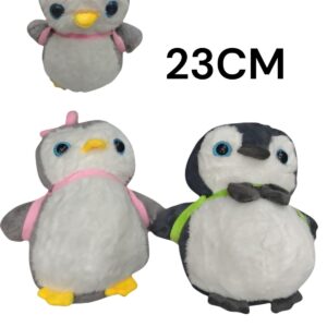 PELUCHE PINGUINO CON MOCHILA 23CM