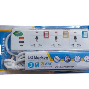 ZAPATILLA ALARGUE 3TOMACORRINTE+2USB+1TIPOC (54029)