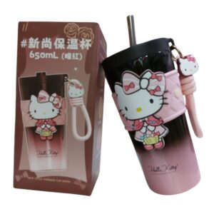 BOTELLA TERMICA KITTY CON SORBETE 3D 650ML