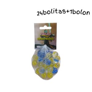 BOLITAS X24+1BOLON AMARILLA Y AZUL