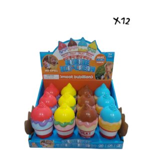 BURBUJERO ANTIVUELCO FORMA DE HELADO X12 (889-65)