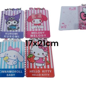 CUADERNO CON DIVISION SANRIO 20407
