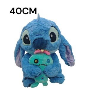 PELUCHE STICH AZUL CON BEBE 40CM