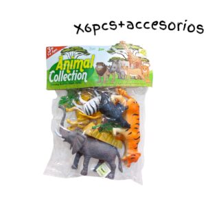 ANIMALES DE LA SELVA X6PCS+ACCESORIOS (526-2)