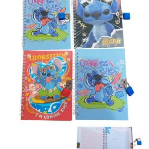 DIARIOS DE STITCH C/CANDADO