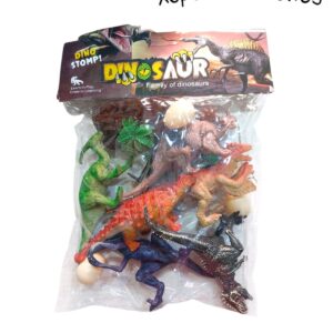 DINOSAURIO EN BOLSA X6PCS+ACCESORIOS (1682-18)