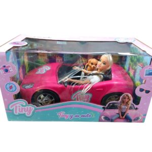 MUÑECA TINY CON AUTO Y PERRITO (53905)