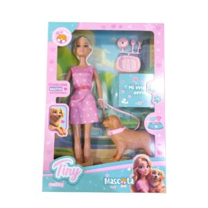 MUÑECA TINY CON PERRITO Y ACCESORIOS (54919)