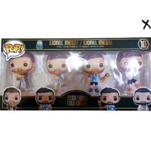 FUNKO POP MESSI GOLD EDICION X4