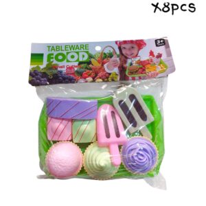 SET DE HELADO C/BANDEJA X8PCS (8704-4)